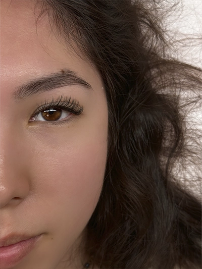 Brow tint and shape