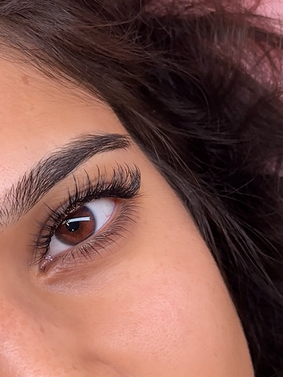 Brow tint and shape